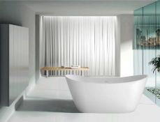 Brand New Bathstore Pure Freestanding Bath 1700mm x 800mm - Matt White RRP £1400 **No VAT**