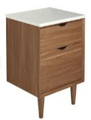 Brand New Boxed Bathstore Noir Craft Solid Surface Stone Effect Countertop 500m Gloss White RRP £...