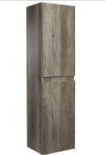 Brand New Boxed Bathstore Mino Tall Wall Mounted Unit - Nebraska Oak RRP £220 **No VAT**