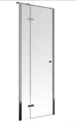 Brand New Boxed Bathstore Pearl 800mm Hinged Shower Glass Door - Left Hand RRP £685 **No VAT**