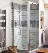 Brand New Boxed. Bathstore Atlas Shower Enclosure Hinged Door - 800mm RRP £170 **No Vat**