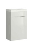 Brand New Boxed House Beautiful Gloss White Wall Mounted Cloakroom Vanity with Basin RRP £190