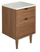 Brand New Boxed Bathstore Noir Solid Surface Stone Effect Countertop 500mm - Gloss White RRP £130