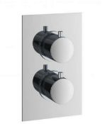 Brand New Boxed Bathstore Round Thermostatic Shower Valve - 1 Outlet RRP £180 **No VAT**