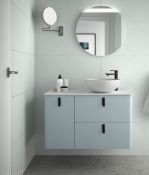 Brand New Boxed Vanity unit UNIIQ 900 left CIELO with round Sink RRP £852 *No Vat**