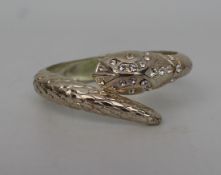 Vintage Snake Form Levered Bangle