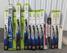 QTY Job Lot Mix Various Car Windscreen Wipers Various Sizes New Old Stock Lot#709