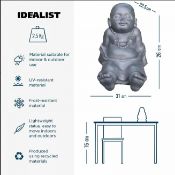 67 x Resting Baby Monk Grey Garden Decor - Total RRP £2,813