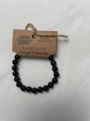Black Agate and White Jasper Bracelets x35 (total)