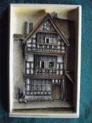 Vintage Bossons Plaque - The Harvard House, Stratford on Avon - Produced 1981 to 1992.