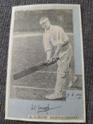 Gilbert Jessop Signed Card