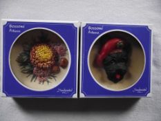2 X Vintage Bossons Plaques & Original Boxes Including rare Scottie Dog - Produced from 1958 to 1...