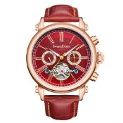 Limited Edition Swan & Edgar Scholar Automatic rose red - FREE DELIVERY & 5 YEAR WARRANTY