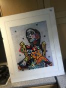 Picasso Configured. Mixed Media and Acrylics
