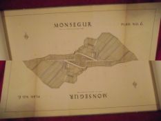 8 X 19th Century French walled city plans in a portfolio by G. H. Heritage