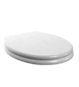 Brand New Boxed Bathstore Whitechapel Wooden Toilet Seat - White RRP £130 **No Vat**