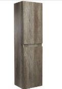 Brand New Boxed Bathstore Mino Tall Wall Mounted Unit - Nebraska Oak RRP £220 **No VAT**