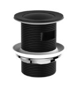 Brand New Boxed Bathstore Aero Slotted Click Clack Bath Waste - Matt Black RRP £39 **No Vat**