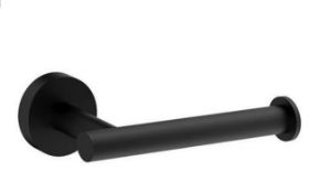 Brand New Boxed Bathstore Aero Toilet Roll Holder - Matt Black RRP £30 **No VAT**