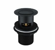 Brand New Boxed Bathstore Bathroom Pop Up Slotted Basin Waste Click Black Matte RRP £49 **No Vat*...