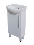 Brand New Boxed Hexton 413mm Vanity Unit High Glossy with Ceramic Basin RRP £80 **No Vat**