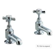 Brand New Boxed Bathstore Bensham Chrome Cross Head Bath Taps RRP £199 **No Vat**