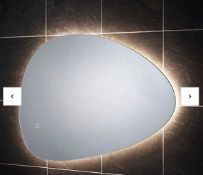 Brand New Boxed Bathstore Astrid Shaped Backlit Led Mirror RRP £260 **No Vat**
