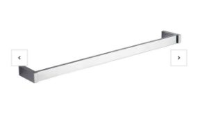 Brand New Boxed Bathstore Square Single Towel Rail - Chrome RRP £25.00 **No Vat**