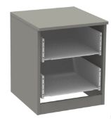 Brand New Boxed Clearance Fitted Bedroom 2 Drawer Narrow Chest - Grey RRP £51.10 **No Vat**