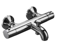 Brand New Boxed Bathstore Metro Comfort Chrome Wall Mounted Bath / Shower Mixer Tap RRP £49.99