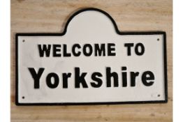 Cast Iron Yorkshire Sign