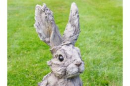 Large Wood Effect Hare Ornament