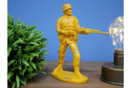 Yellow Toy Soldier Ornament