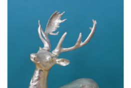 Champagne Stag Ornament