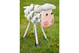 Metal Sheep Sculpture