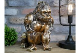Large Golden Cog Works Gorilla