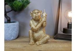 Gold Naughty Monkey