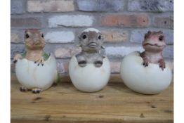 Set of 3 Dinosaur Egg Ornaments