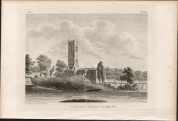 Bennada Friary Co Sligo F. Grose 1791 Antique Copper Block Engraving.