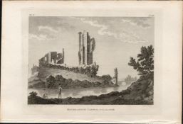 Rockbarton Castle Co Limerick F. Grose 1792 Antique Copper Block Engraving.