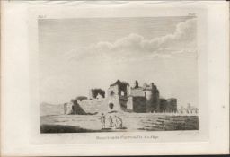 Ballymote Castle Sligo F. Grose 1792 Antique Copper Block Engraving.