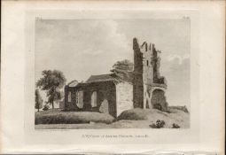 Ardee Church Co Louth Grose 1794 Antique Copper Block Engraving.