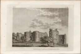 Roscommon Castle R F. Grose 1791 George III Antique Copper Block Engraving.