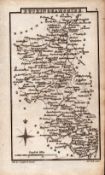 Buckinghamshire Antique Copper Engraved George IV Map by Sidney Hall.