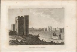 Newark Castle Co Down Grose 1793 Antique Copper Block Engraving.