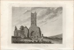 Court Abbey Co Sligo F. Grose 1791 Antique Copper Block Engraving.