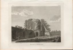 Bastion in Kilkenny F. Grose 1792 George III Antique Copper Block Engraving.