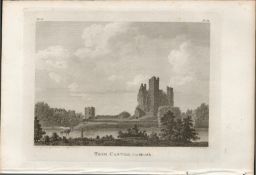 Trim Castle Co Meath Grose 1794 Antique Copper Block Engraving.