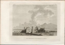 Dundrum Mansion Co Down Grose 1791 Antique Copper Block Engraving.