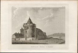 Reginalds Tower Co Waterford F. Grose 1791 Antique Copper Block Engraving.